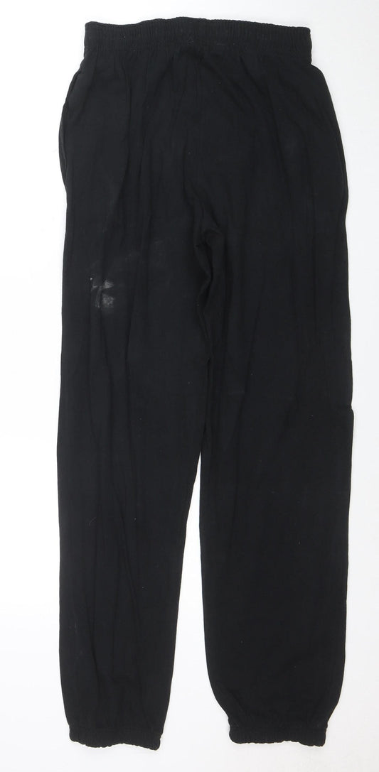 Champion Mens Black M Jogger Sweatpants 100% Cotton Elastic Waist