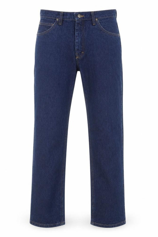 Wrangler Men Blue Straight Jeans 36x30 Cotton Denim Classic Style