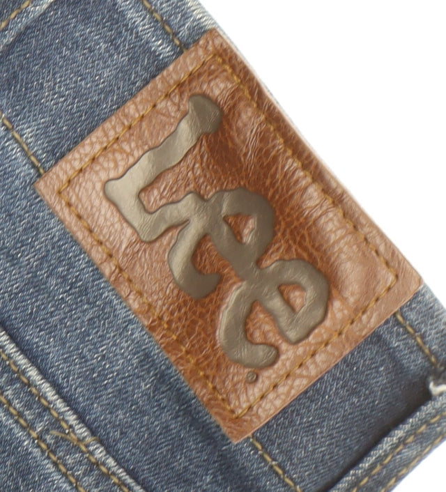 Lee Men's Blue 40x30 Straight Fit Stretch Denim Jeans