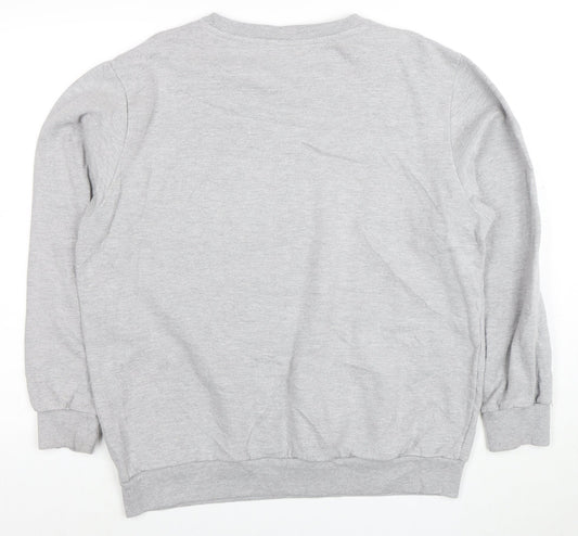 Disney Men's Grey Minnie Mouse Logo XL Pullover Sweatshirt