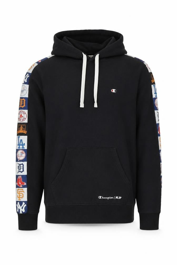 Champion Mens Black Small Pullover Hoodie MLB Graphic Cotton