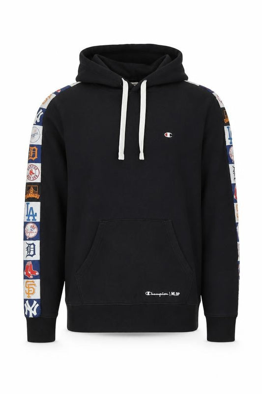 Champion Mens Black Small Pullover Hoodie MLB Graphic Cotton