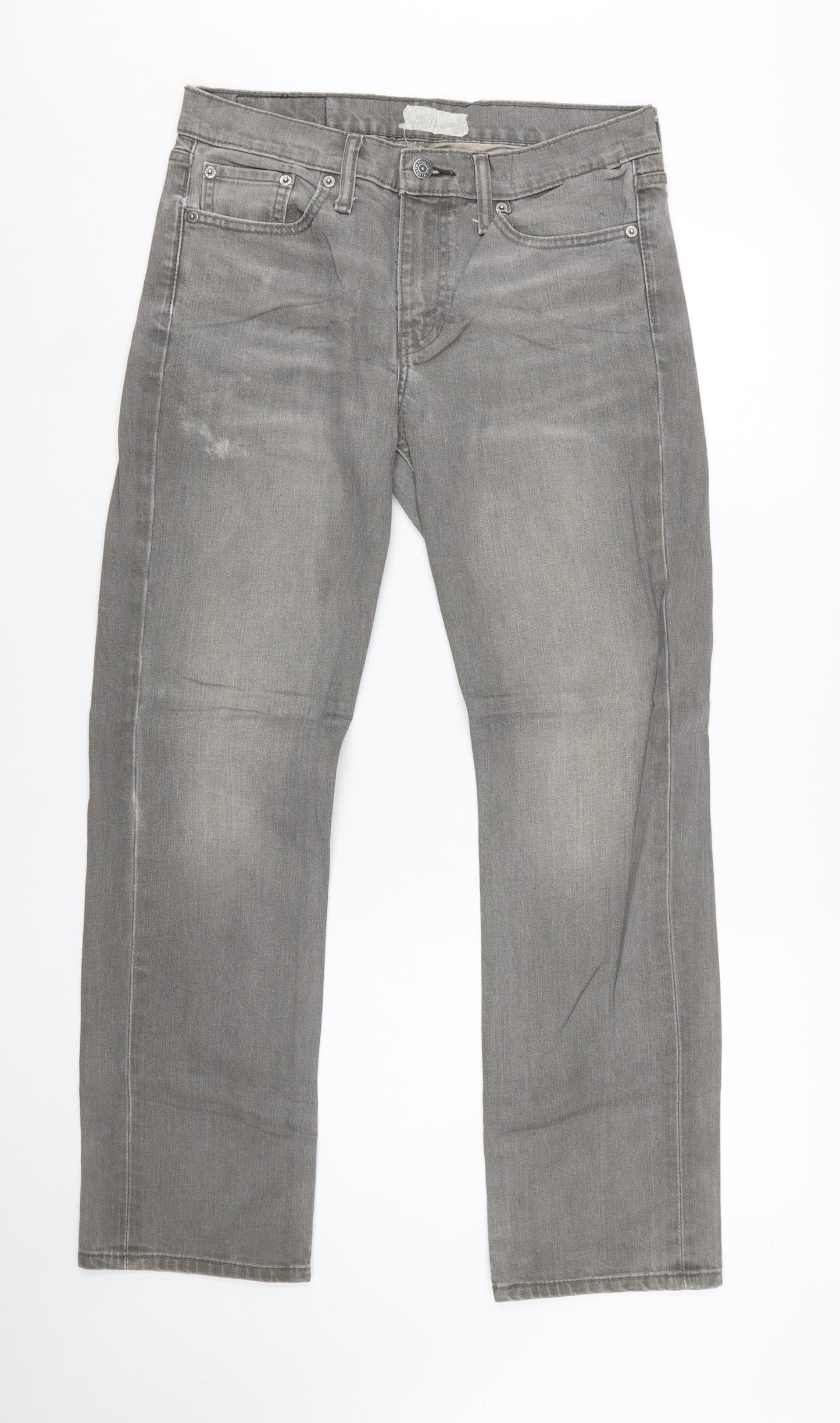 Levi’s 514 Men Grey Straight Regular Fit Denim Jeans W30 L30