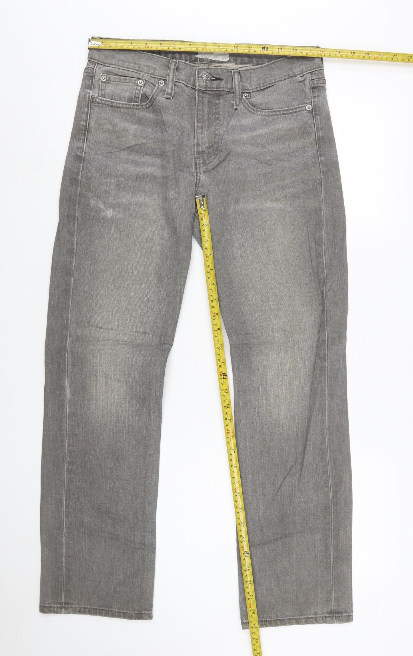 Levi’s 514 Men Grey Straight Regular Fit Denim Jeans W30 L30
