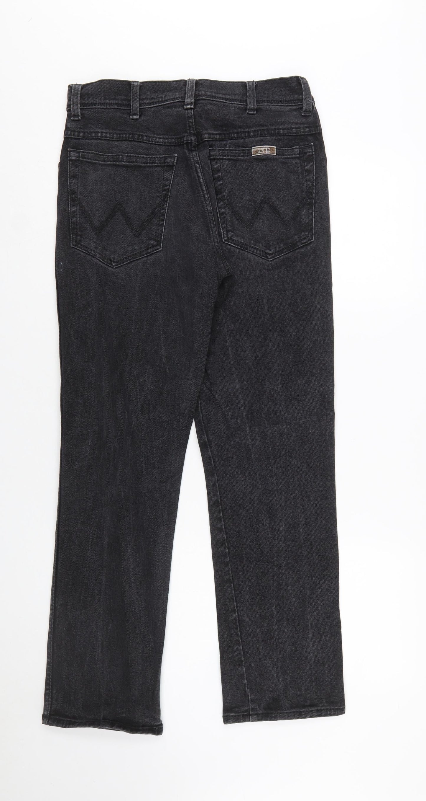 Wrangler Men's Black Regular Fit Straight Jeans W31 L30