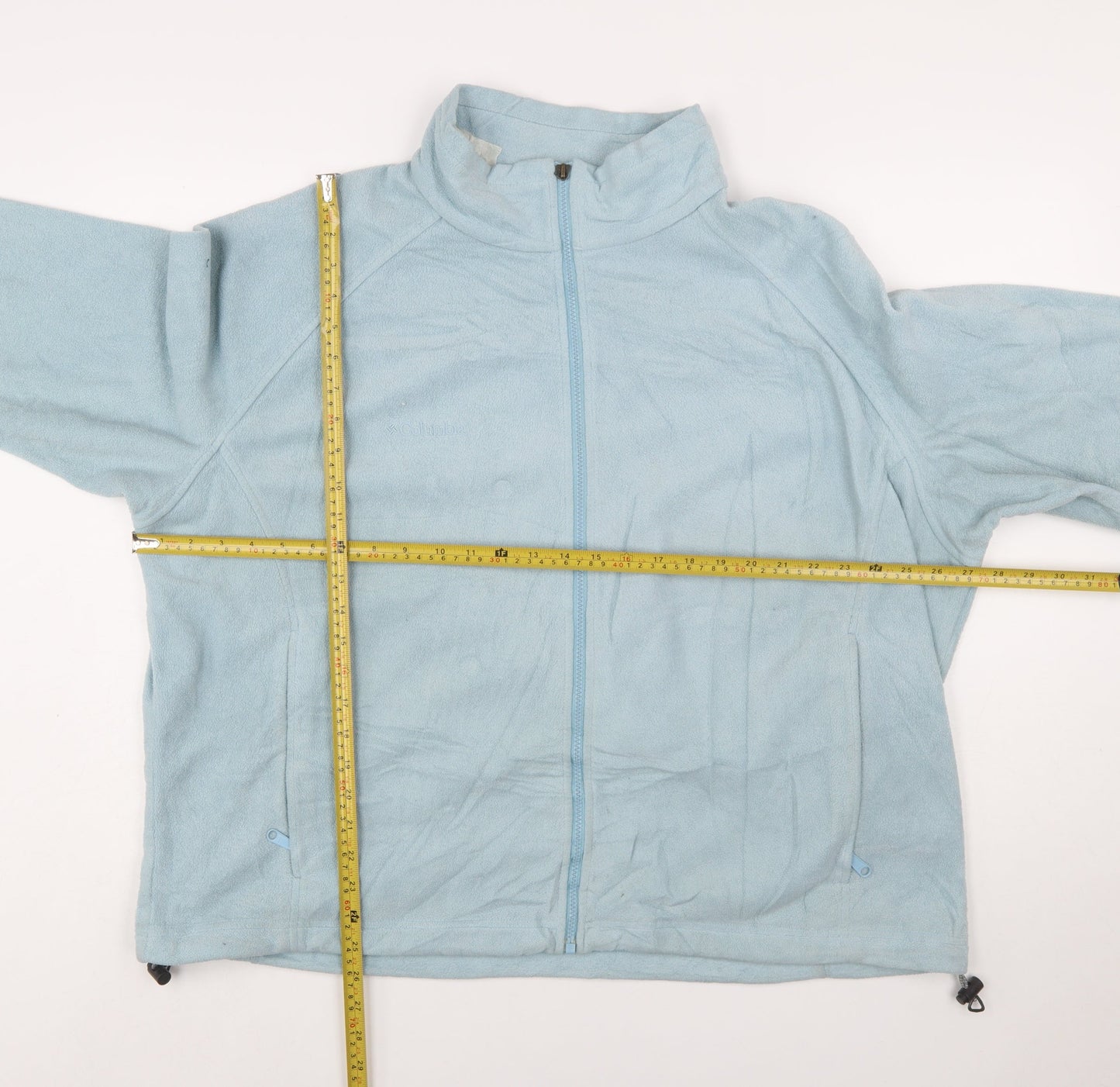 Columbia Women's Blue Fleece Full Zip Jacket 3XL Outdoor