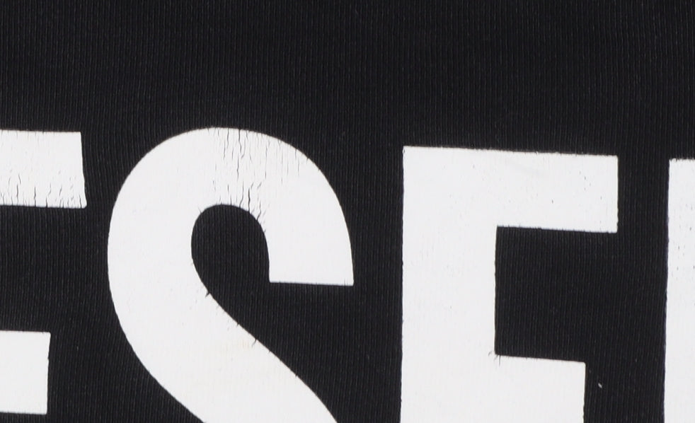 Diesel Mens Black Logo Crew Neck Sweatshirt Size S