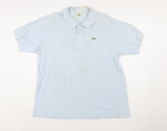 Lacoste Men’s Blue Cotton Polo Shirt Size XL Regular Fit