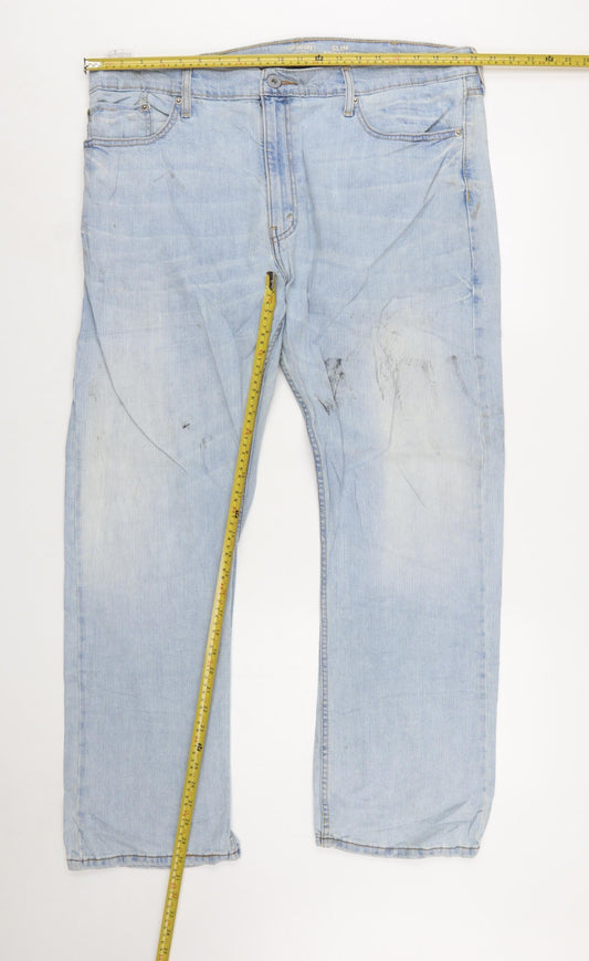 Levi Strauss Men's Blue Slim Straight Denim Jeans 38x30