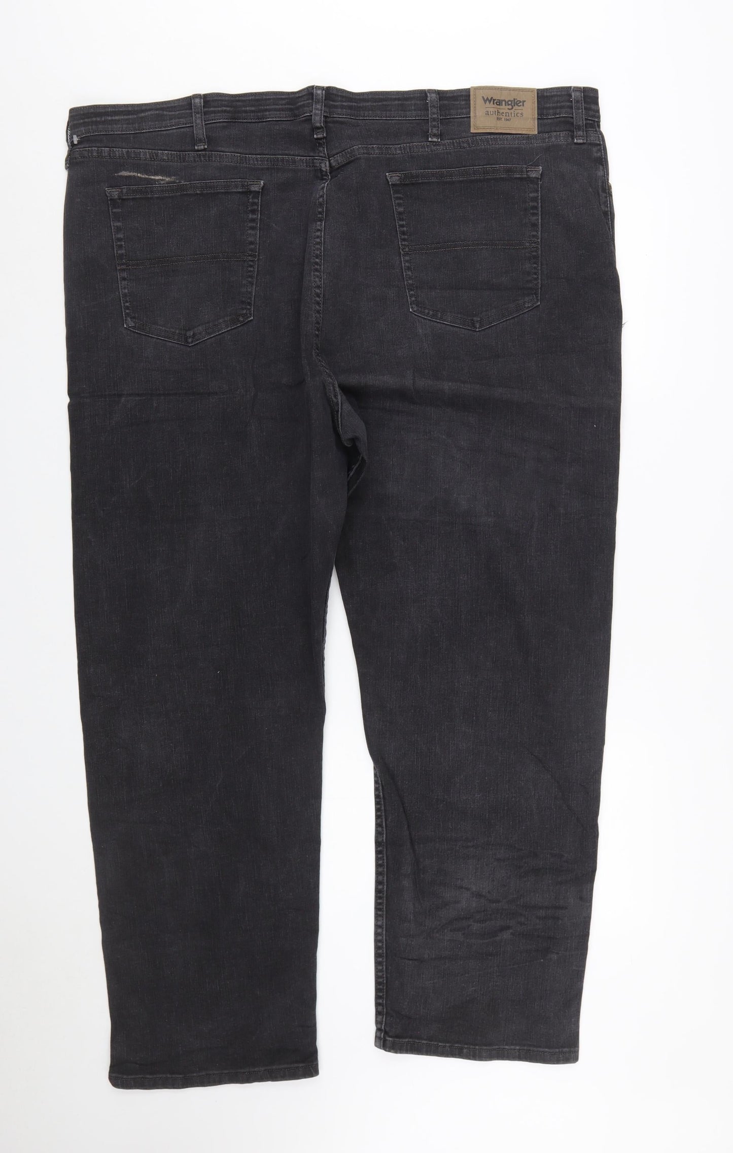 Wrangler Authentics Men's Black Straight Jeans Size 48x30