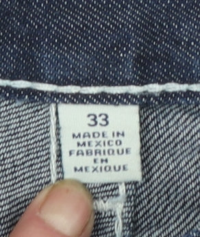 True Religion Men's Blue Bootcut Jeans Size 33 Regular Denim