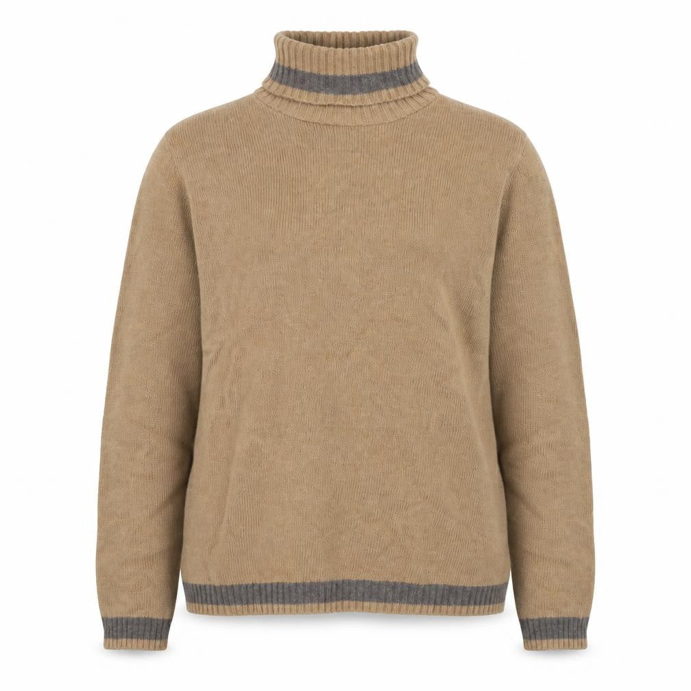 Dicapri by Cele Women’s Beige Roll Neck Wool Blend Jumper XL