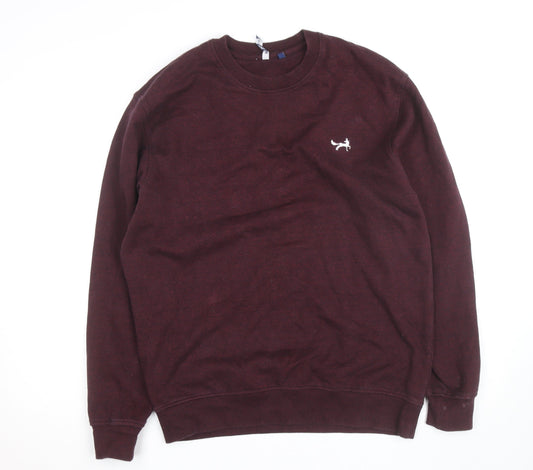 Asquith & Fox Men’s Brown Crew Neck Pullover Sweatshirt L