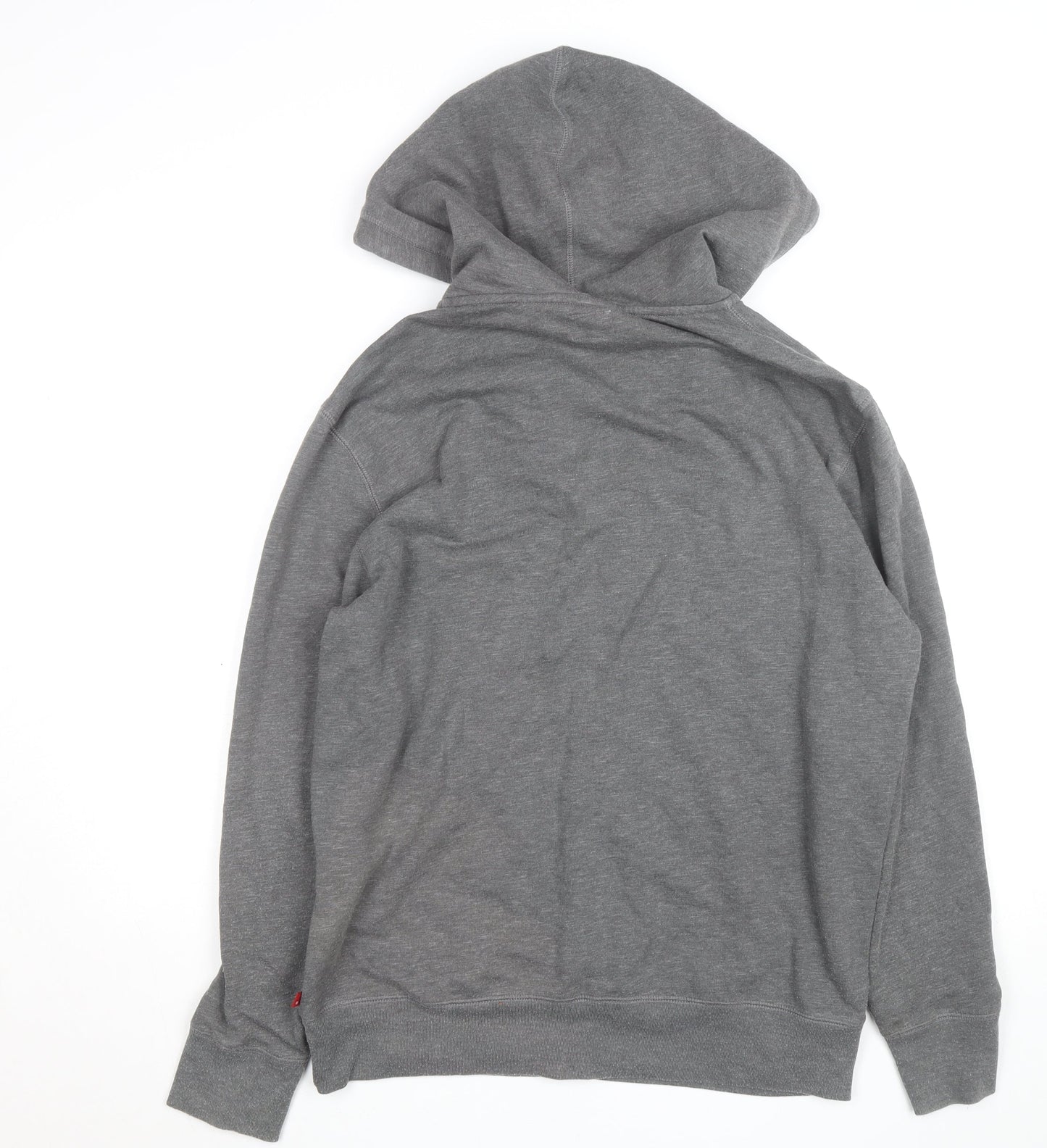 Levi's Men's Grey Full Zip Hoodie L Regular Fit Cotton Blend