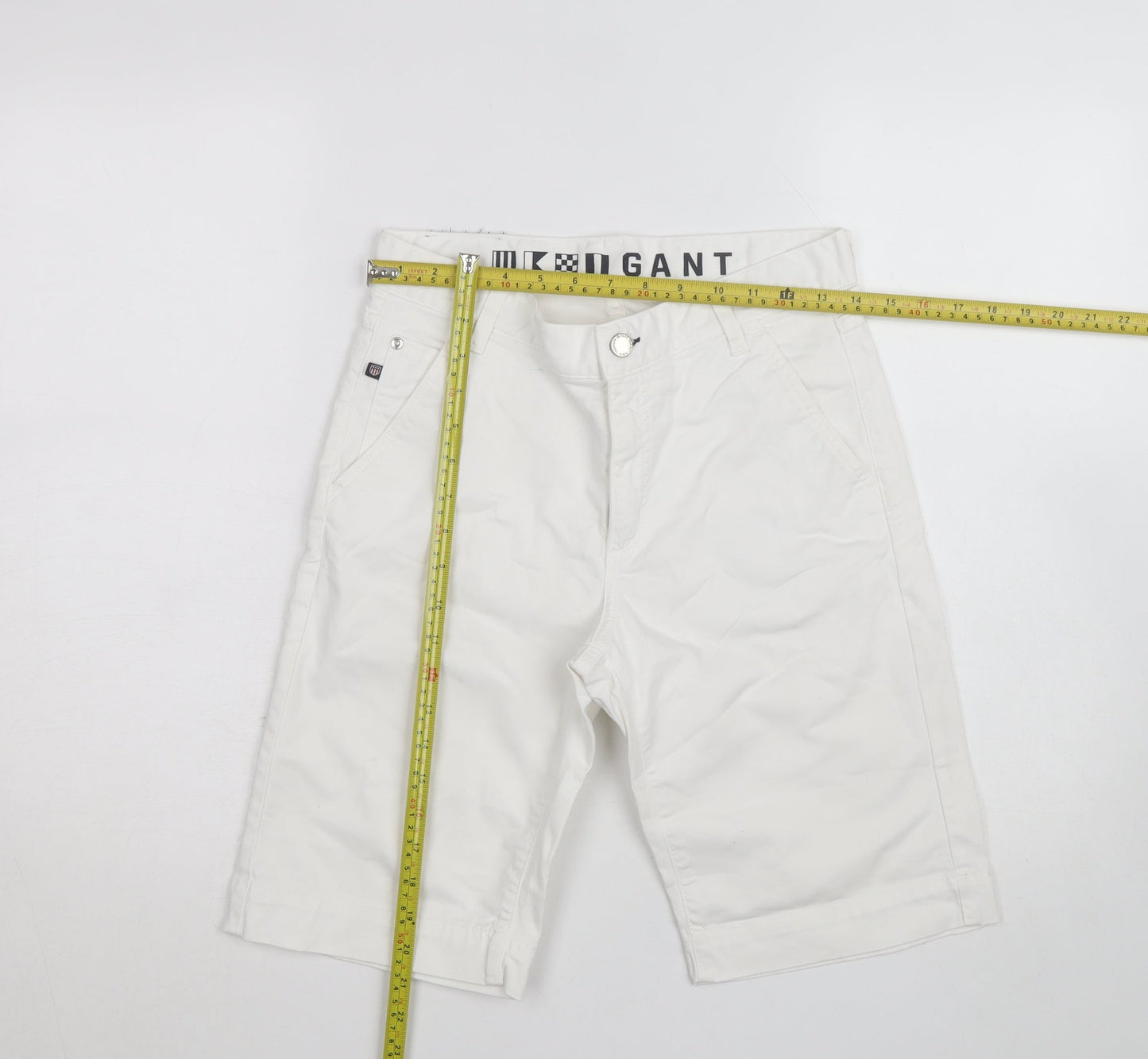 GANT Women's White Bermuda Shorts Size 28 Cotton Blend