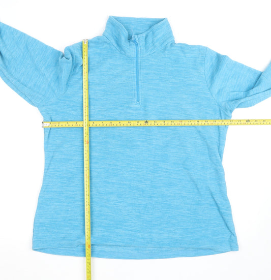Mountain Warehouse Womens Blue Size 18 1/2 Zip Fleece Jacket