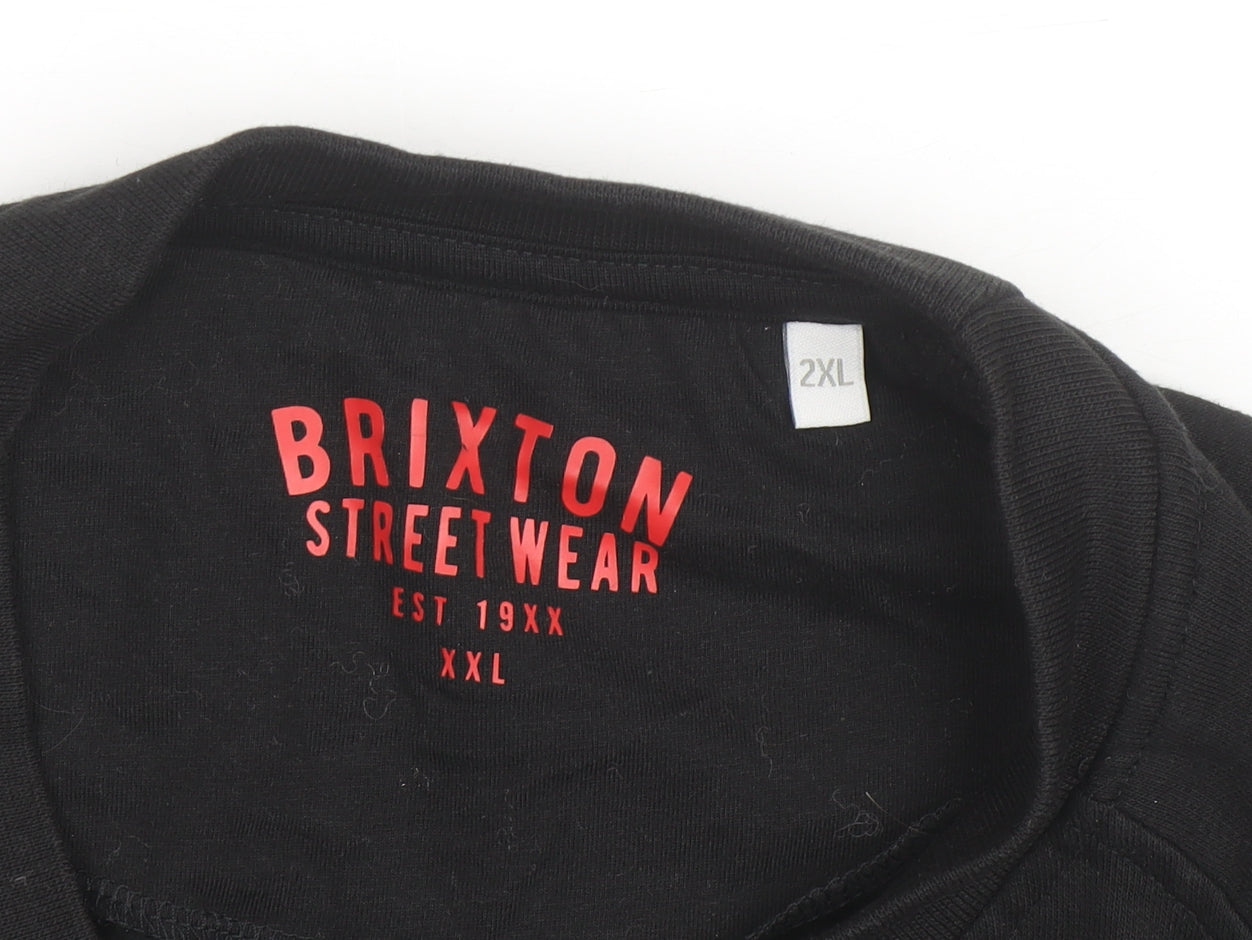 Brixton Street Wear Men's Black 2XL Pullover Sweatshirt