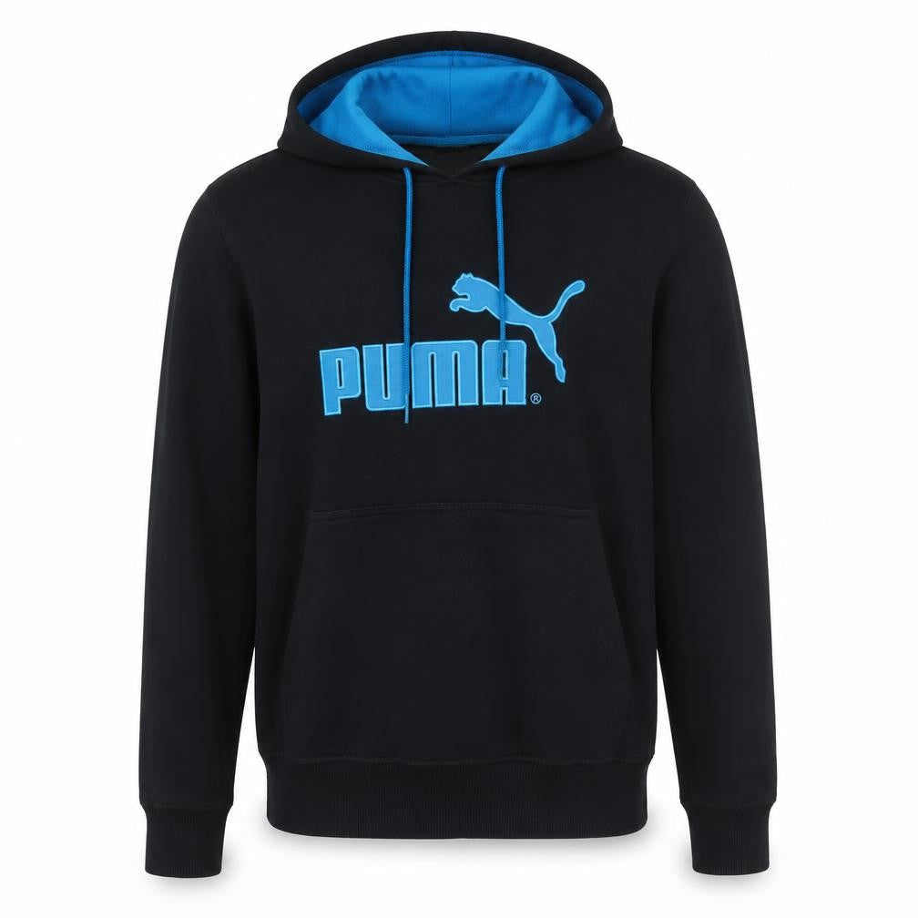 Puma Men's Black Pullover Hoodie Small Sports Fleece Sweatshirt