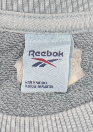 Reebok Men's Grey Crew Neck Pullover Sweatshirt Size M