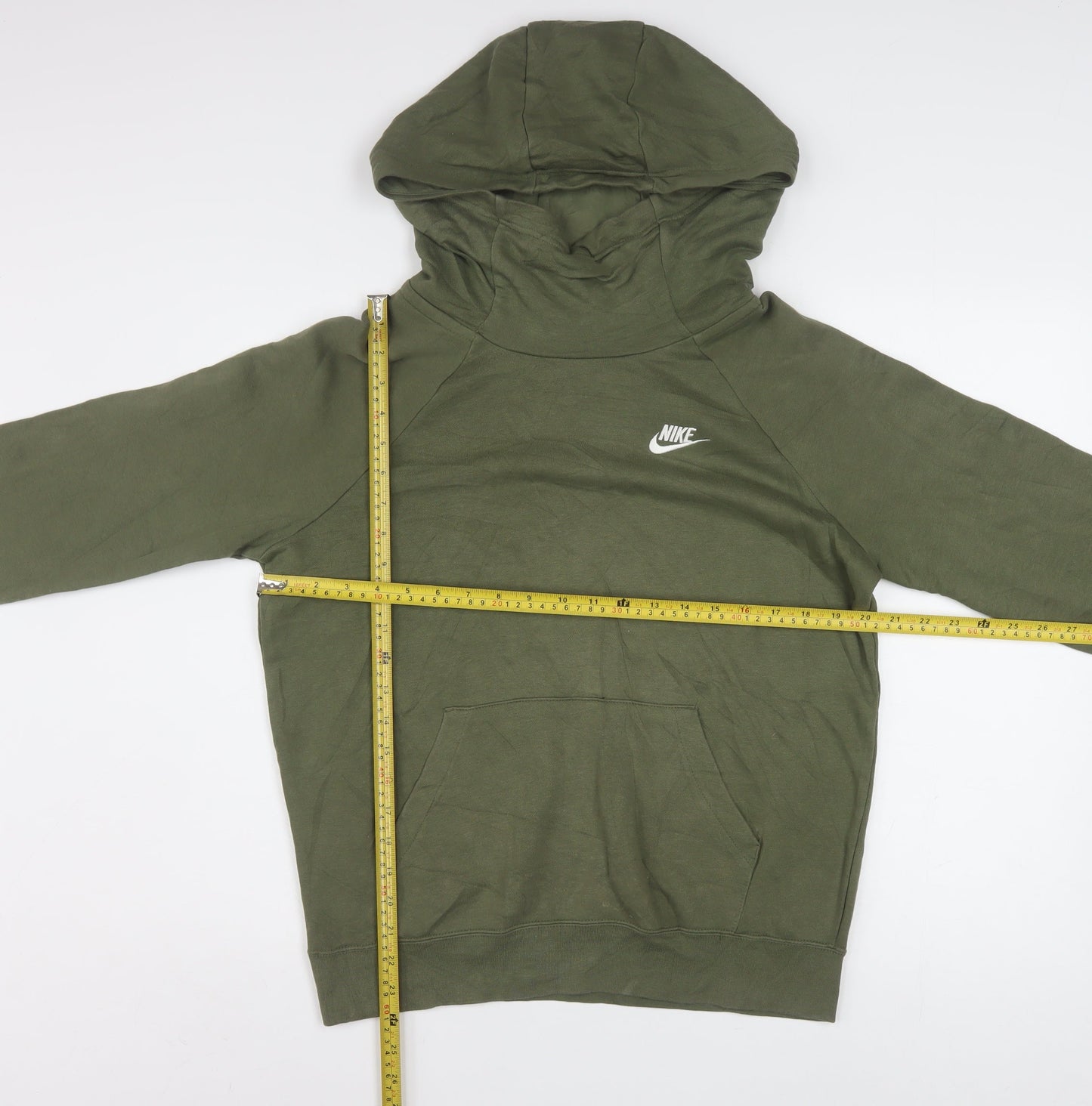 Nike Men's Green Pullover Hoodie Size S Regular Fit Sportswear