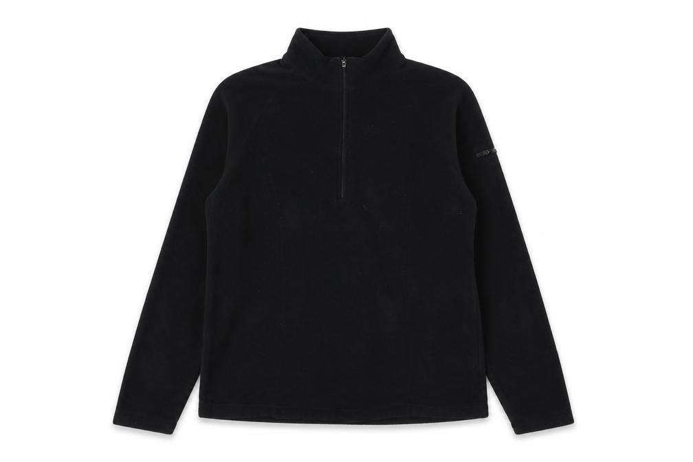 L.L. Bean Women's Black Fleece 1/4 Zip Pullover Sweatshirt Size S
