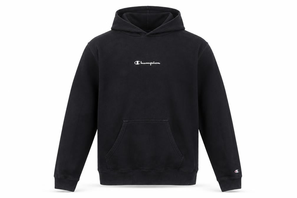 Champion Men’s Black Pullover Hoodie Small Fleece Sportswear
