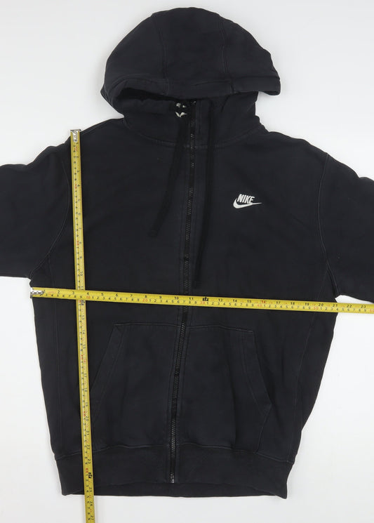 Nike Mens Black Full Zip Hoodie Size S Fleece Sportswear