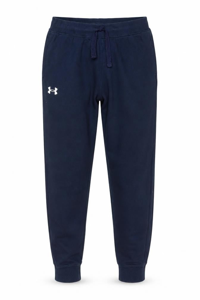 Under Armour Boys Navy Jogger Sweatpants Size 13 Years Cotton Blend