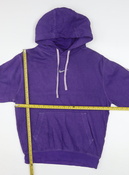 Nike Men's Purple XS Pullover Hoodie Logo Fleece Sweatshirt