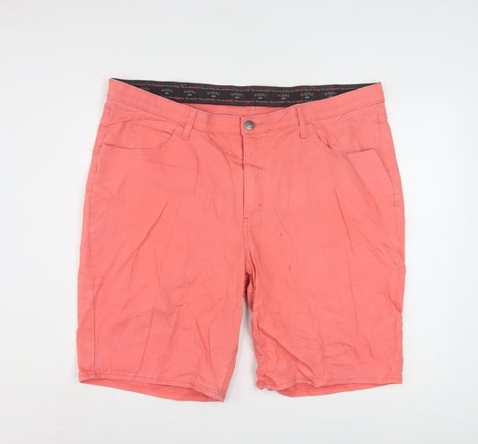 Lee Riders Men's Pink Cotton Stretch Chino Shorts 24W Regular Fit