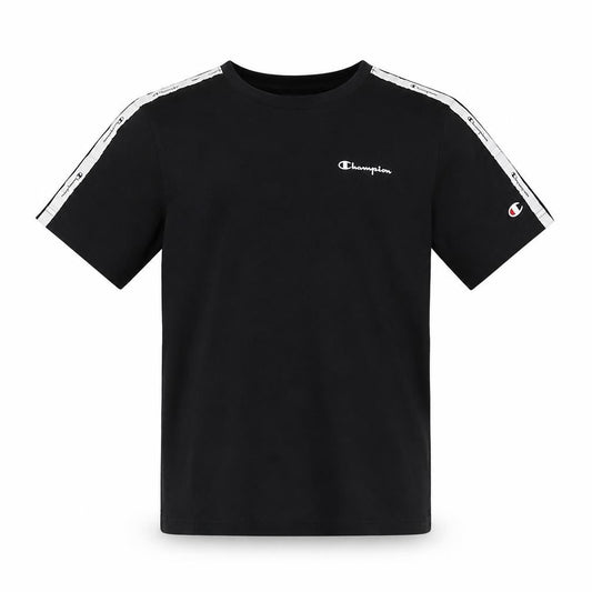 Champion Boys Black Logo Short Sleeve T-Shirt 11-12 Years