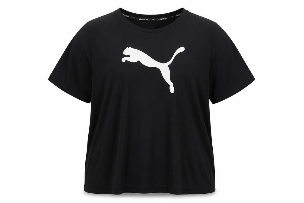 Puma Womens Black XL Relaxed Fit Sports T-Shirt