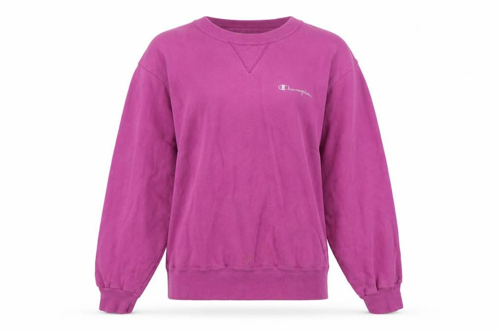 Champion Womens Purple Crew Neck Pullover Sweatshirt Size M