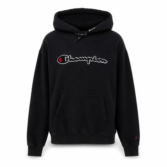 Champion Men's Black XS Pullover Hoodie with Logo Design