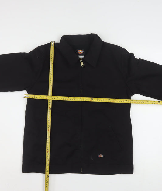 Dickies Women's Black L Basic Workwear Cotton Blend Jacket