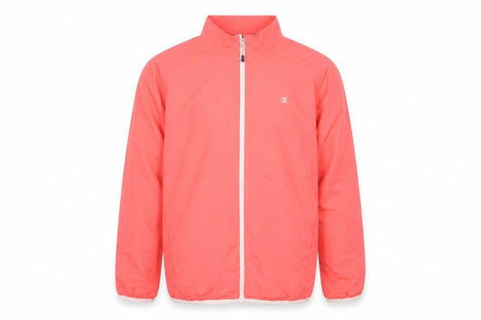 Champion Men's Pink XL Windbreaker Jacket Lightweight Full Zip