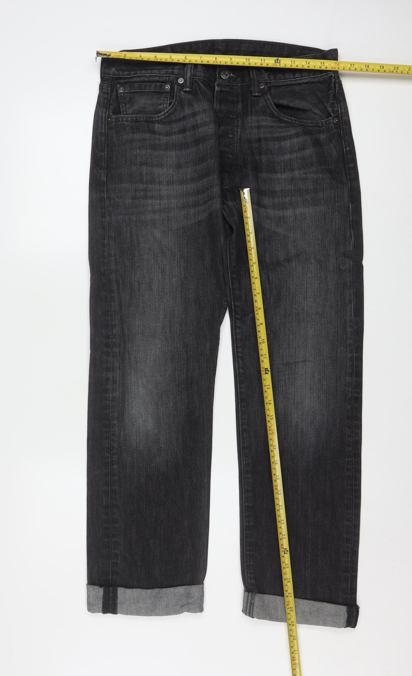 Levi's 501 Men's Black Straight Leg Denim Jeans 32W 32L Regular Fit