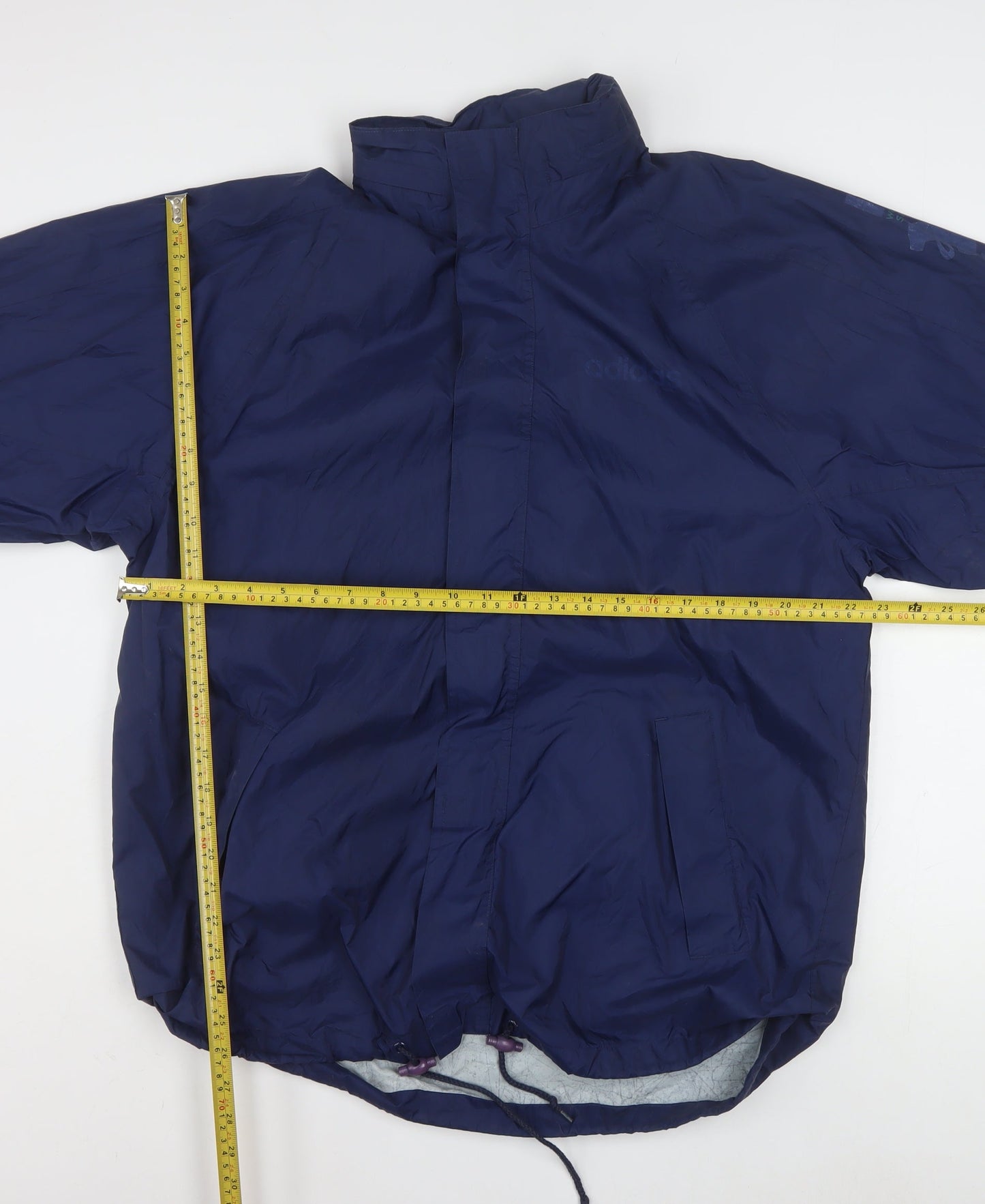 Adidas Women's Blue Size 12 Windbreaker Lightweight Jacket