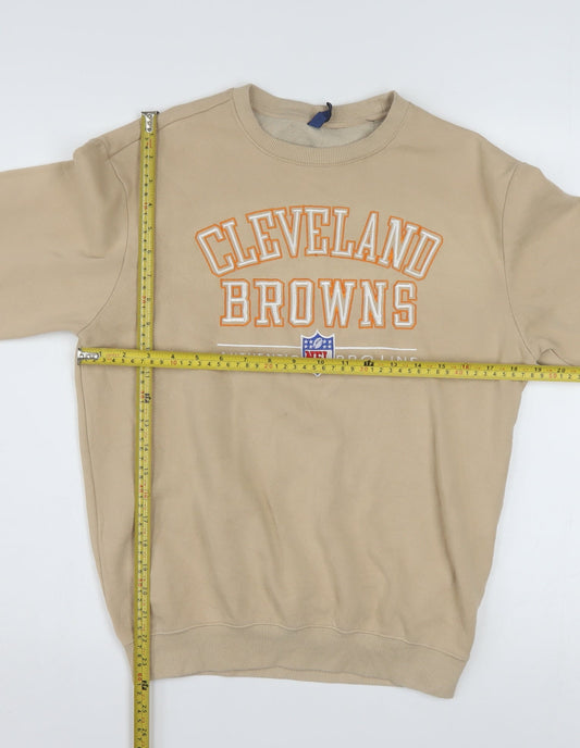 H&M Divided Men's Beige Cleveland Browns Sweatshirt XS Pullover