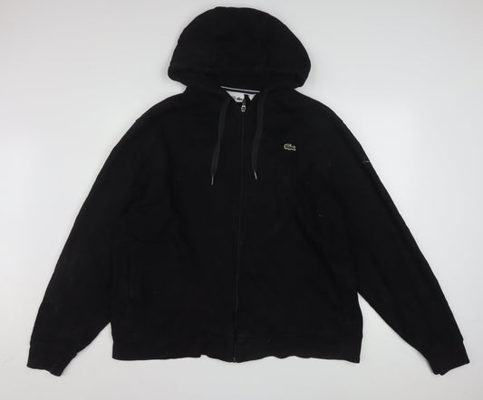 Lacoste Men’s Black 4XL Full Zip Hoodie Sweatshirt
