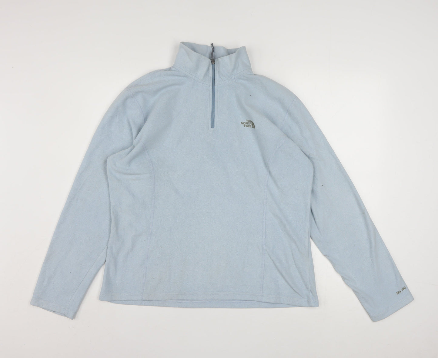 The North Face Womens Blue Fleece 1/4 Zip Pullover Sweatshirt XL