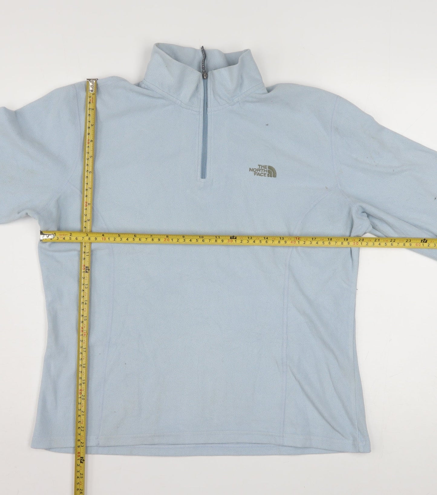 The North Face Womens Blue Fleece 1/4 Zip Pullover Sweatshirt XL