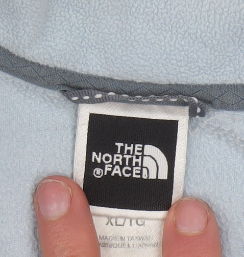The North Face Womens Blue Fleece 1/4 Zip Pullover Sweatshirt XL