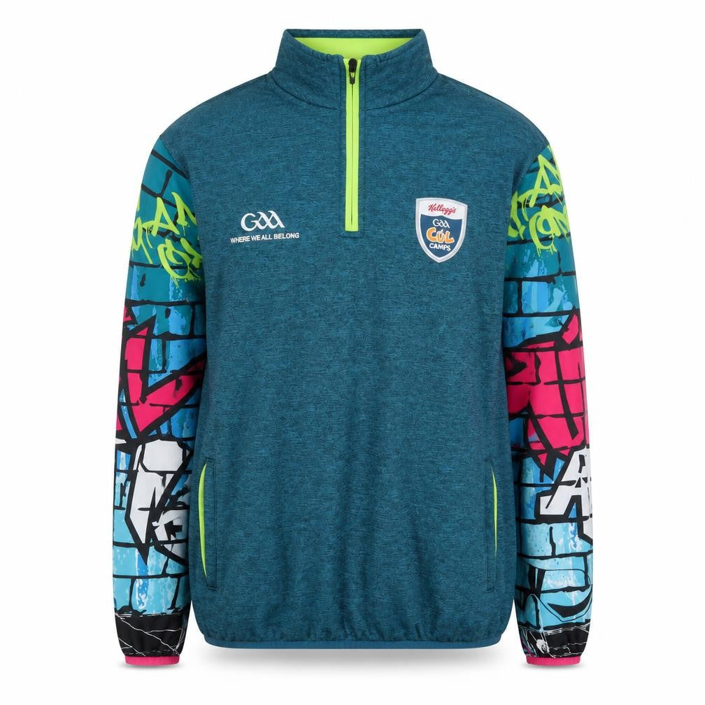 Masita Girls Blue 1/4 Zip Sweatshirt GAA Kellogg's Camp 5A