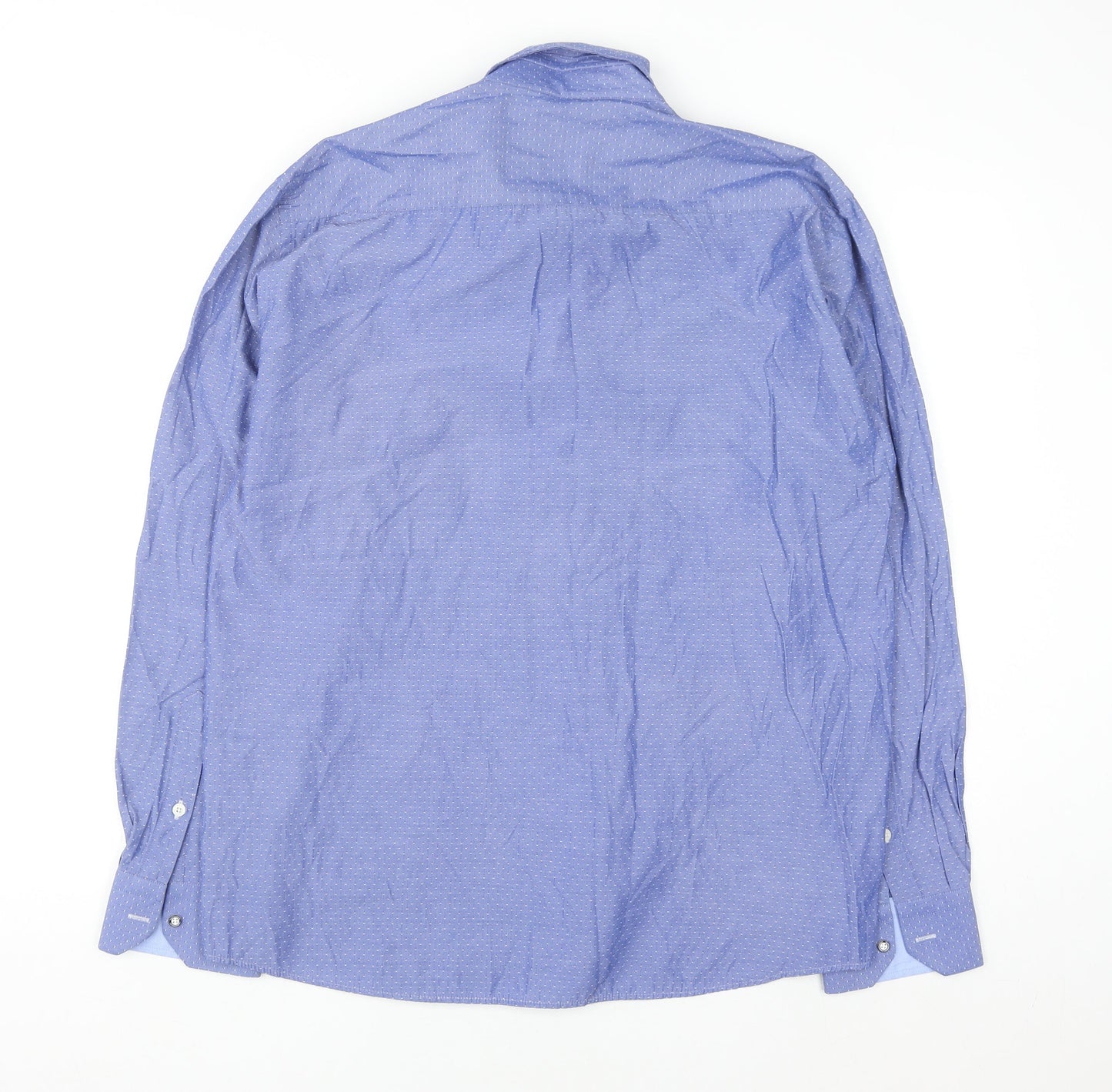 Yachting Company Men's Blue Long Sleeve Button-Up Shirt XL