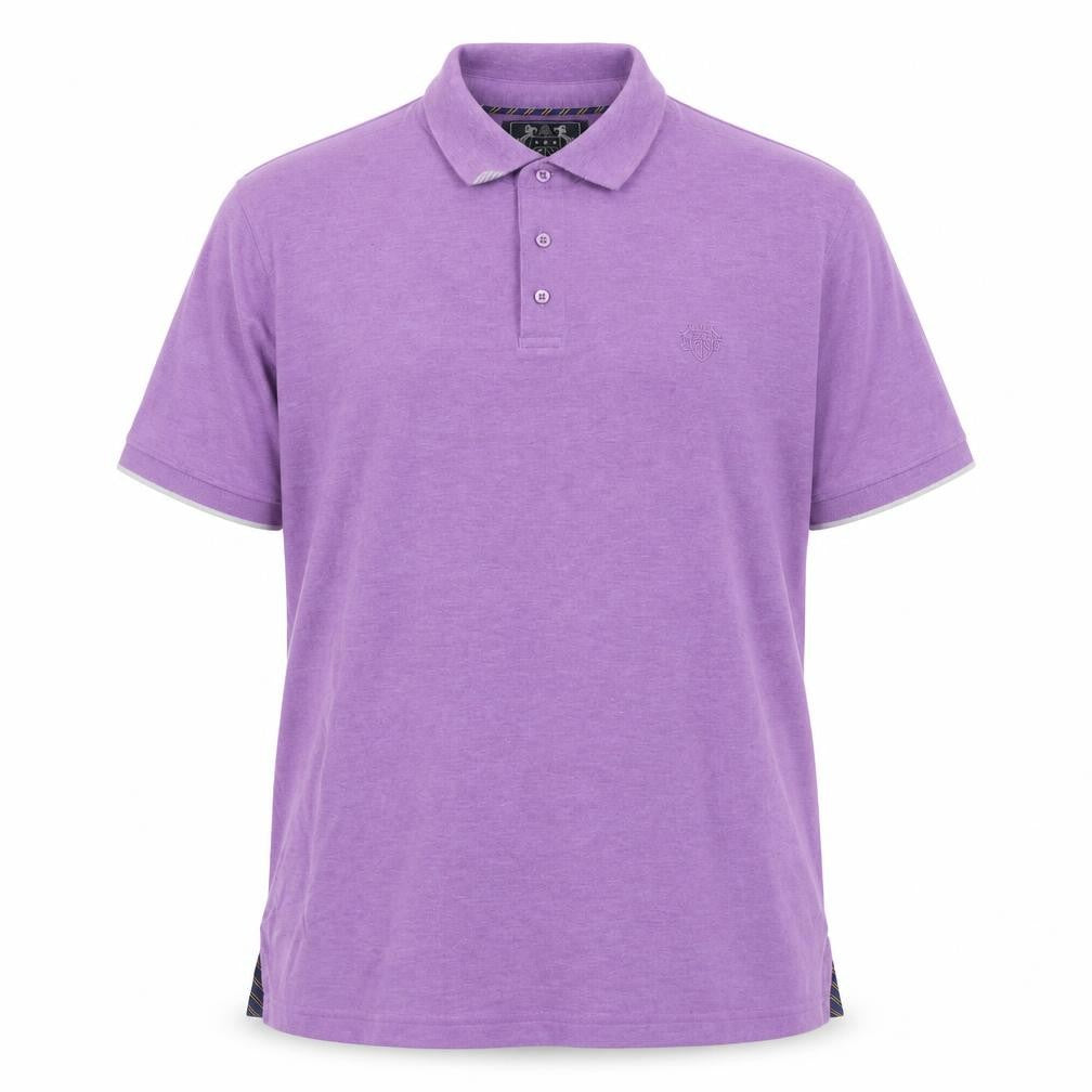 Paul Costelloe Living Men's Purple 2XL Polo Shirt Cotton Blend