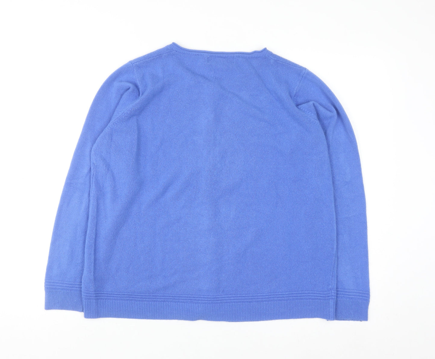 Dixie Women’s Blue Knit Cardigan Long Sleeve Size L