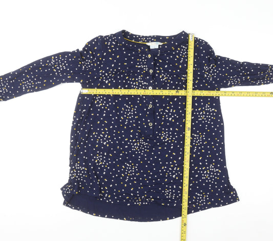 Boden Women’s Blue Polka Dot Long Sleeve Tunic Blouse UK 10