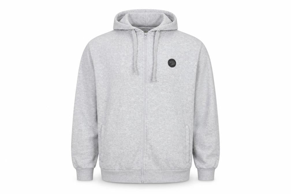 Leeds Rhinos Mens Grey XL Full Zip Hoodie Sweatshirt