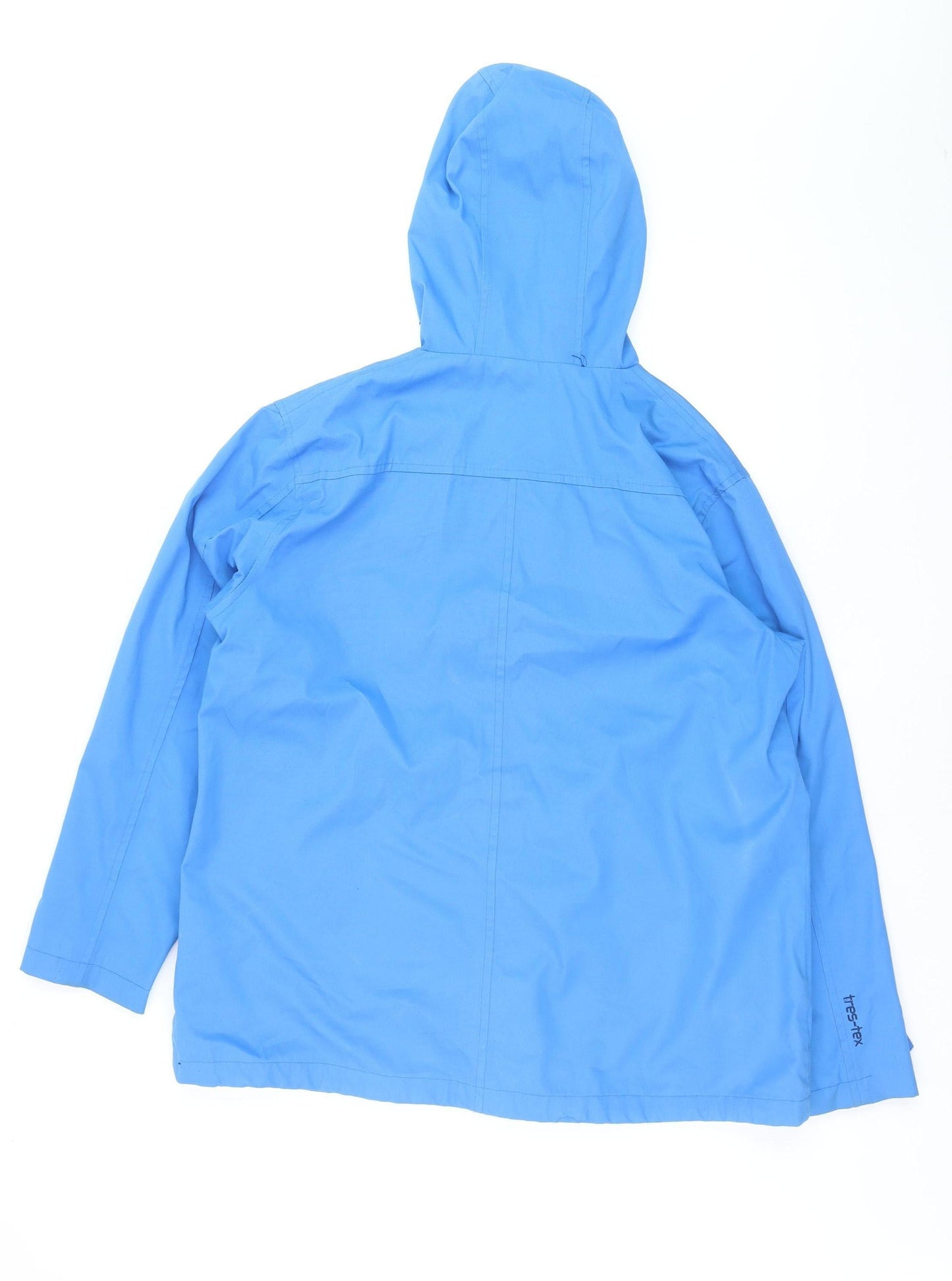 Trespass Womens Blue Waterproof Hooded Rain Jacket Size XL
